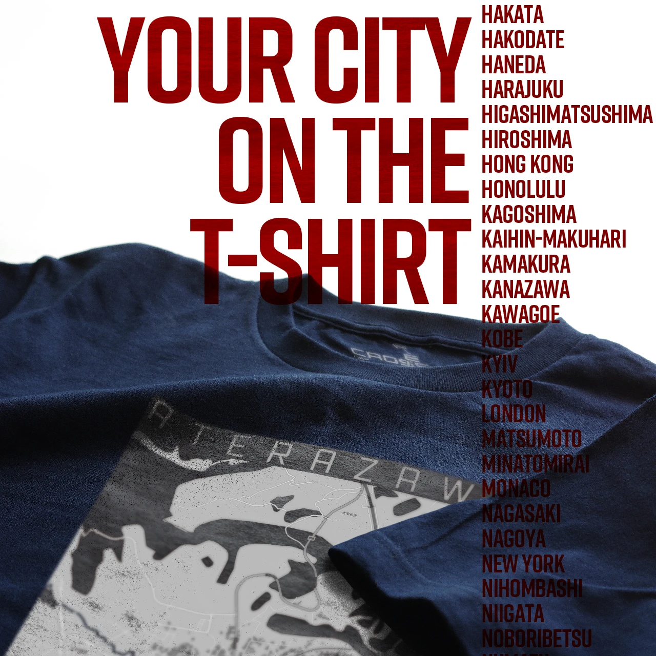 Your City on the T-shirt