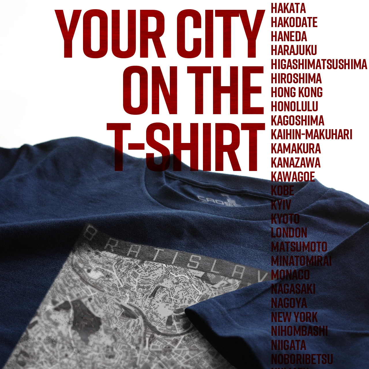 Your City on the T-shirt