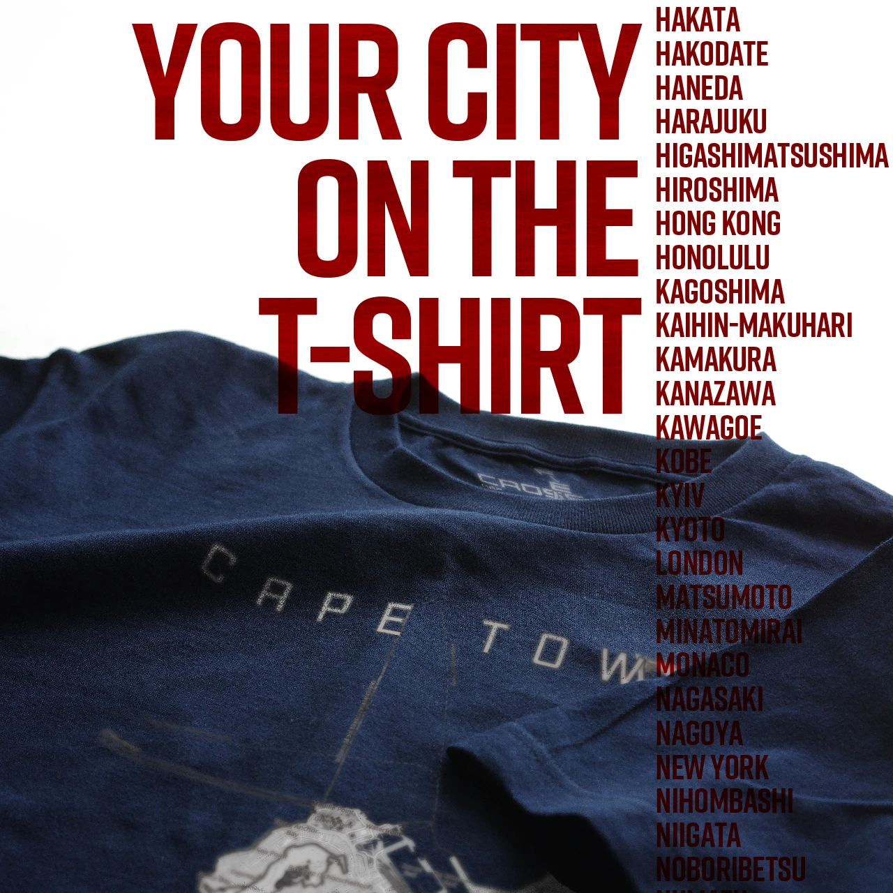 Your City on the T-shirt