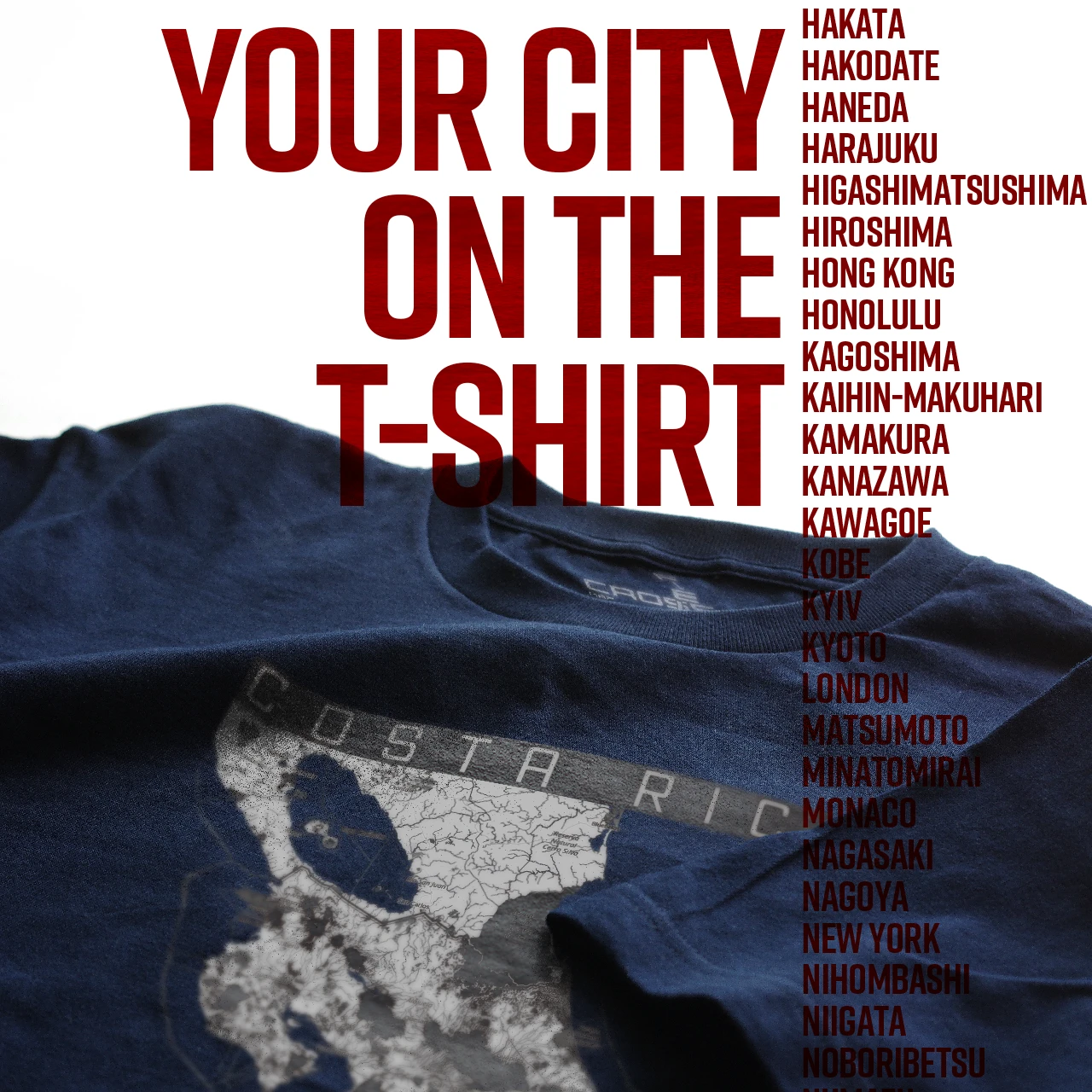 Your City on the T-shirt