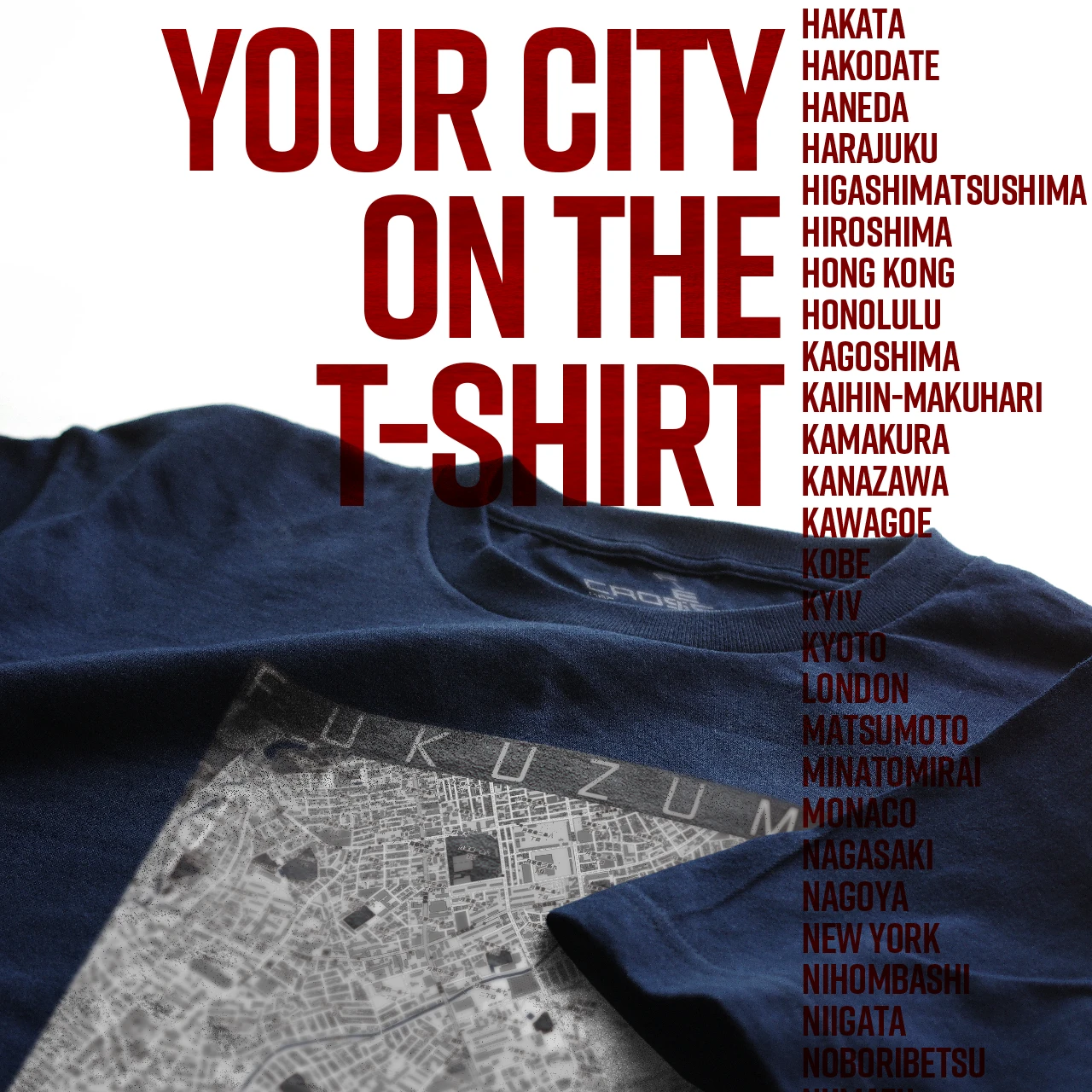 Your City on the T-shirt