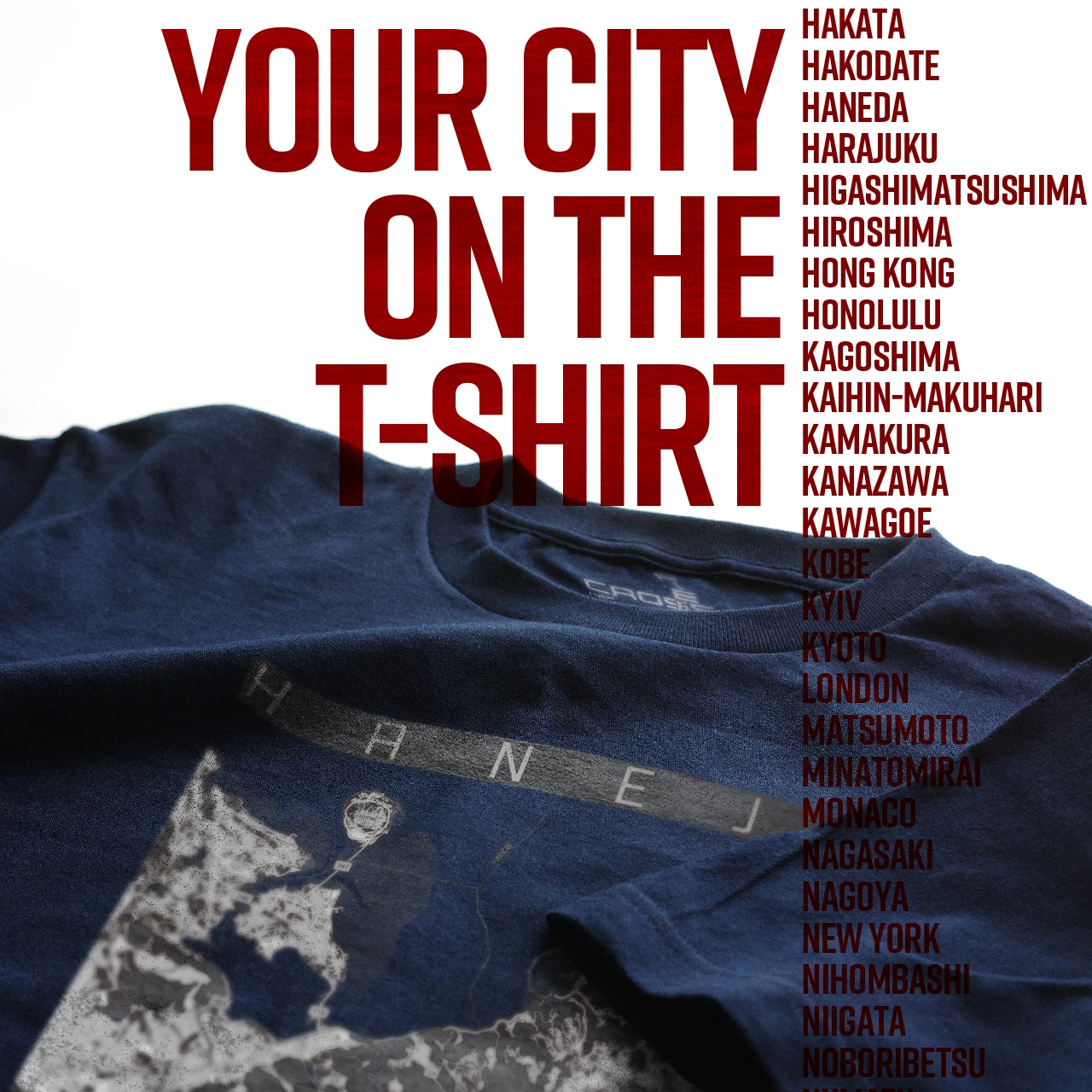 Your City on the T-shirt