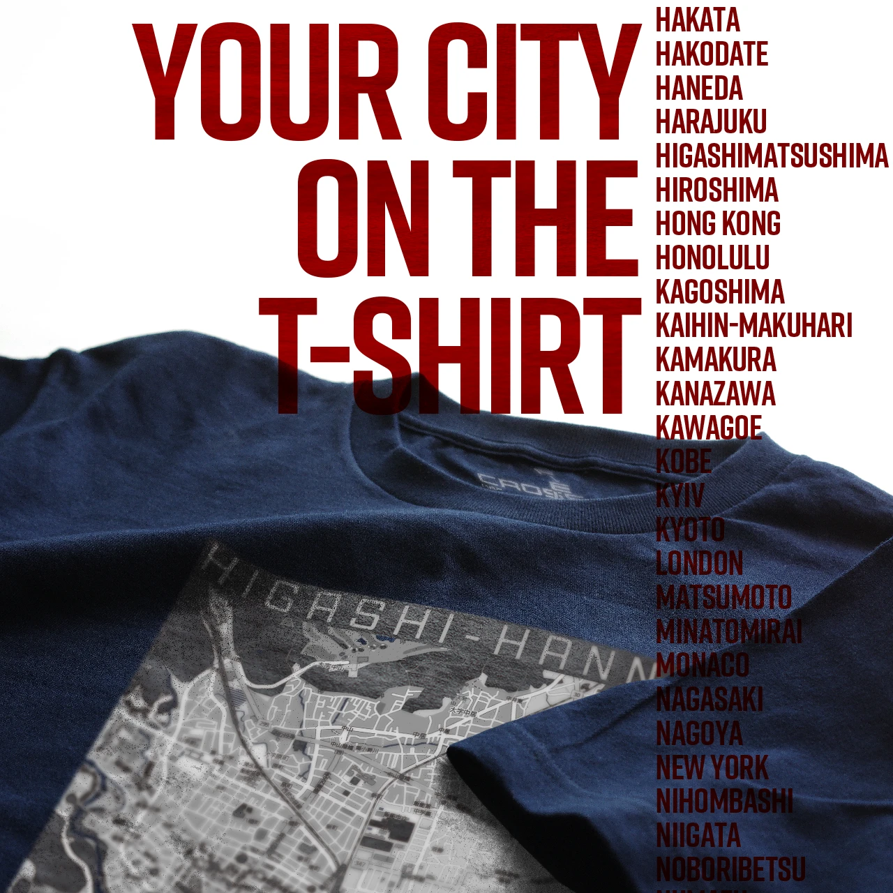 Your City on the T-shirt