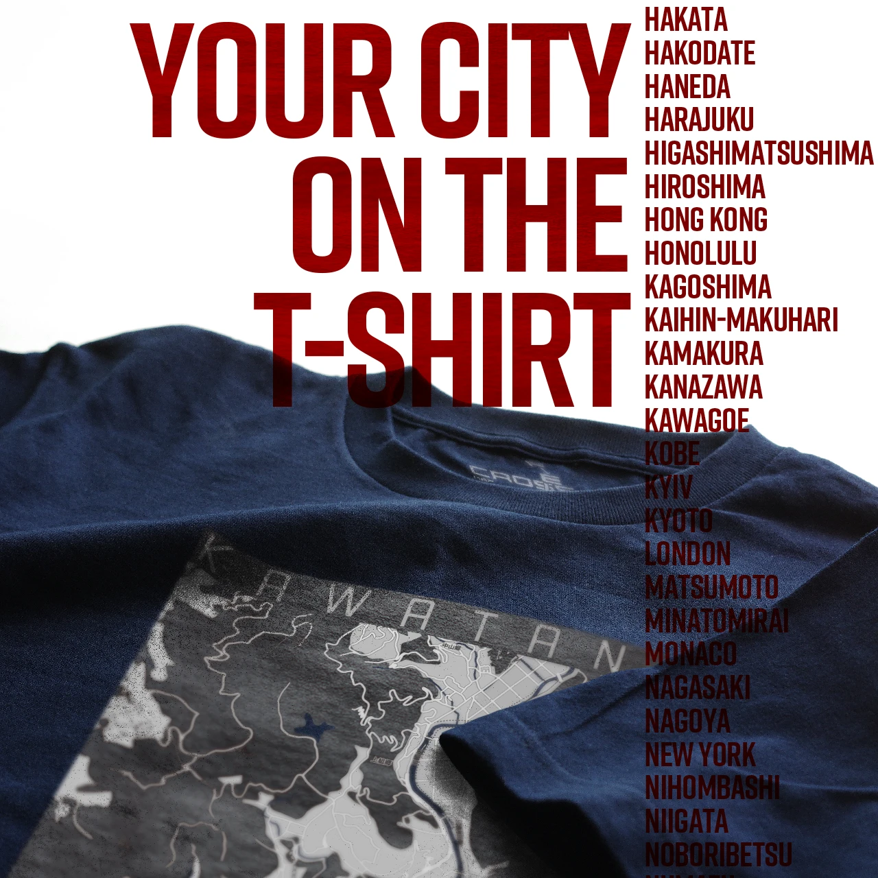 Your City on the T-shirt