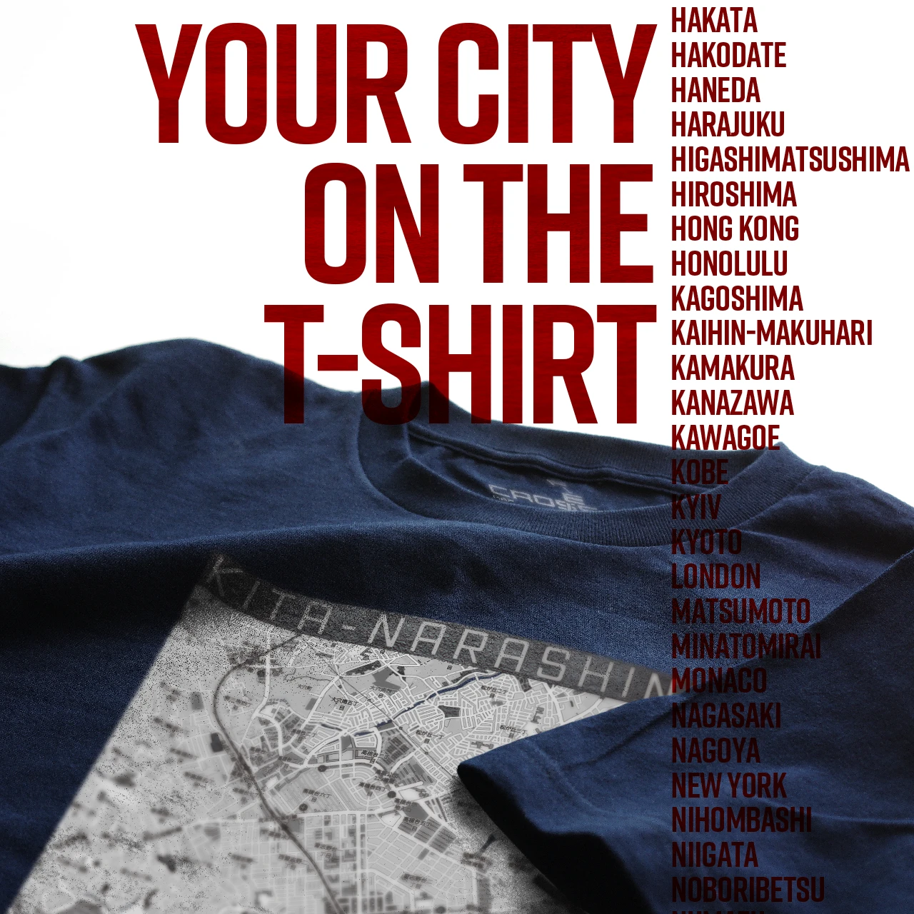 Your City on the T-shirt