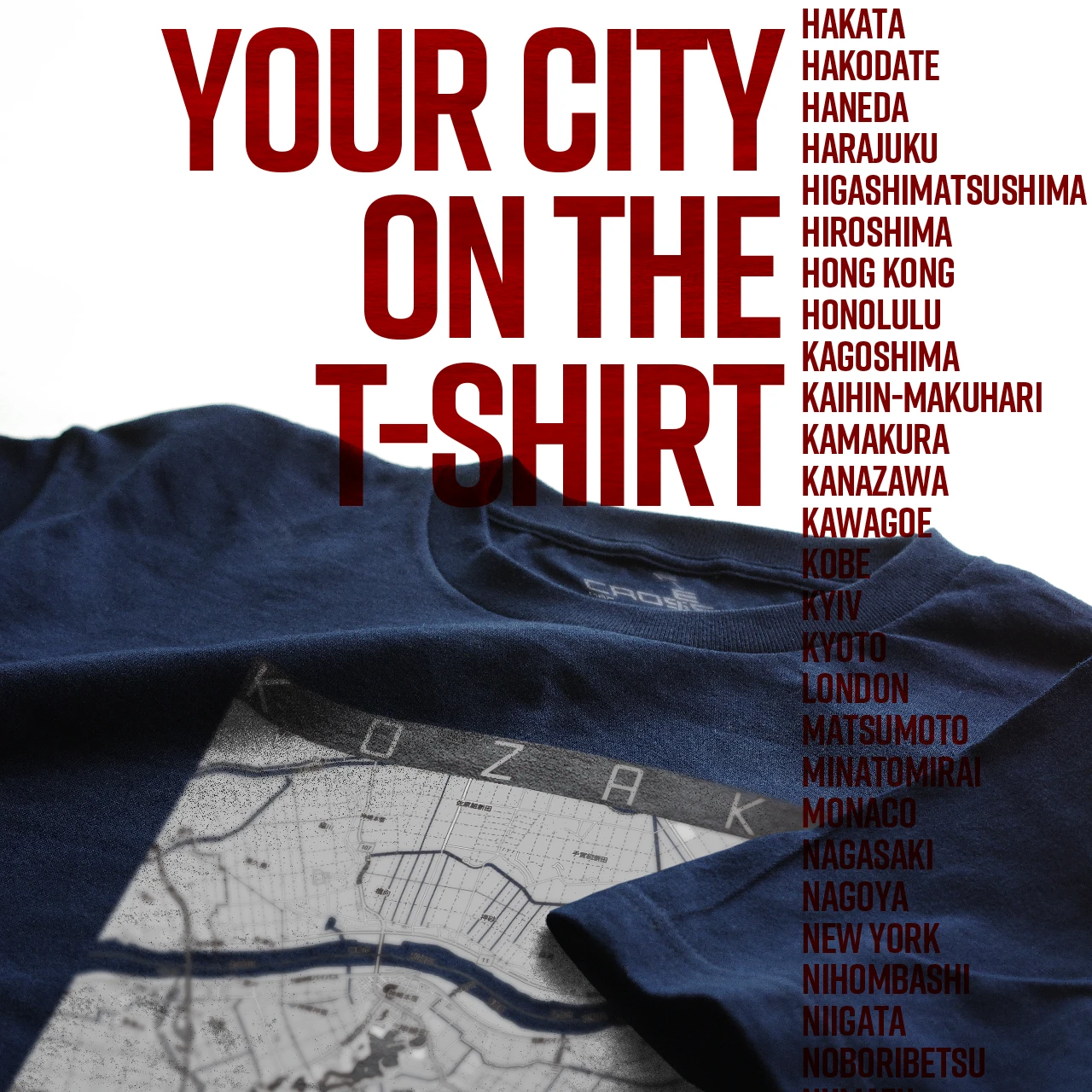 Your City on the T-shirt