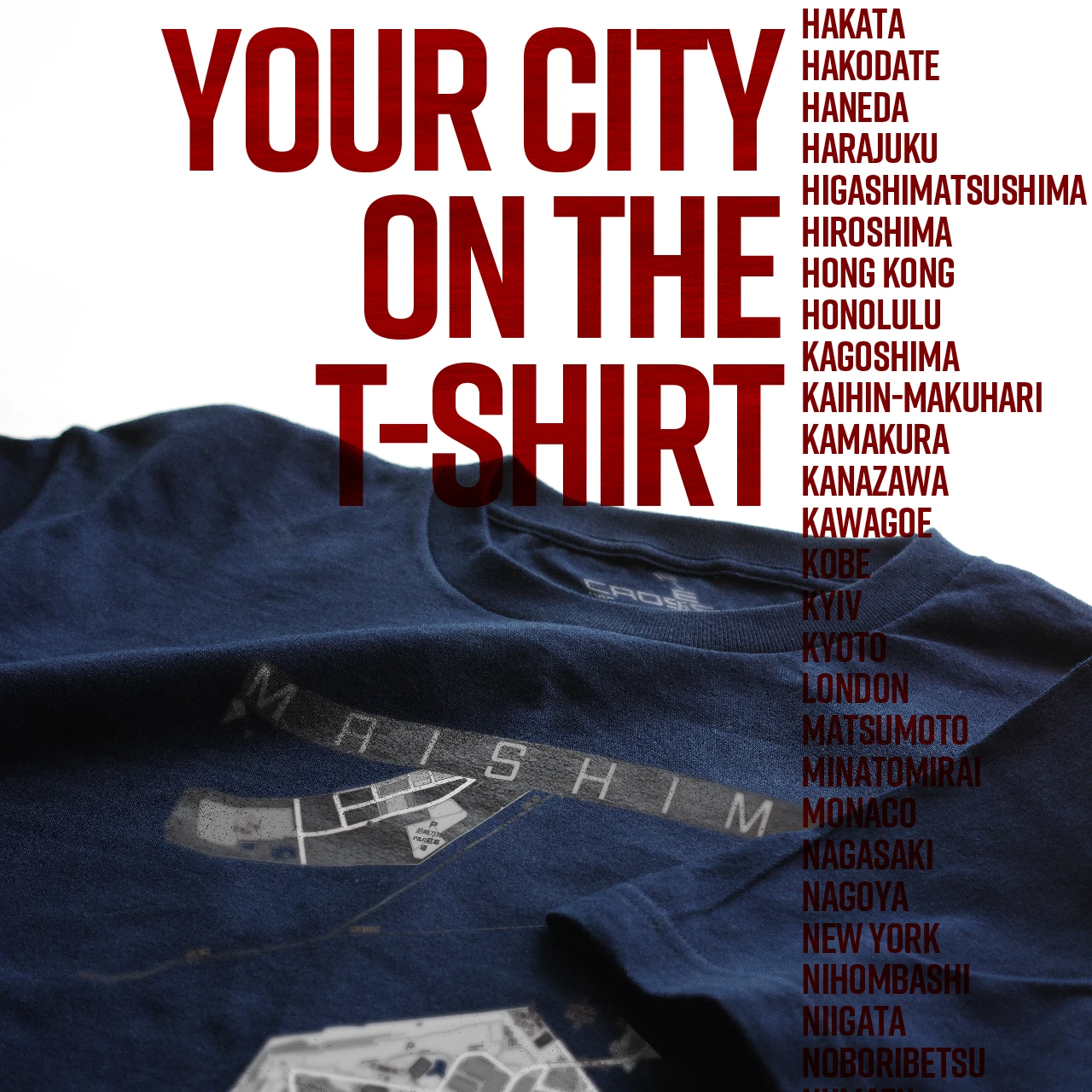Your City on the T-shirt