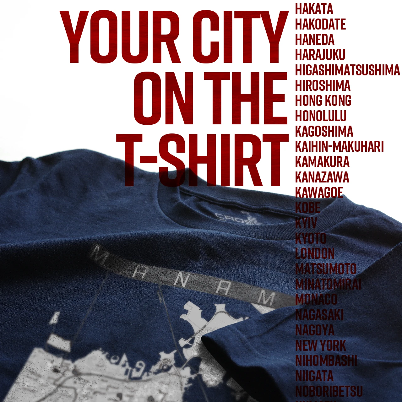 Your City on the T-shirt