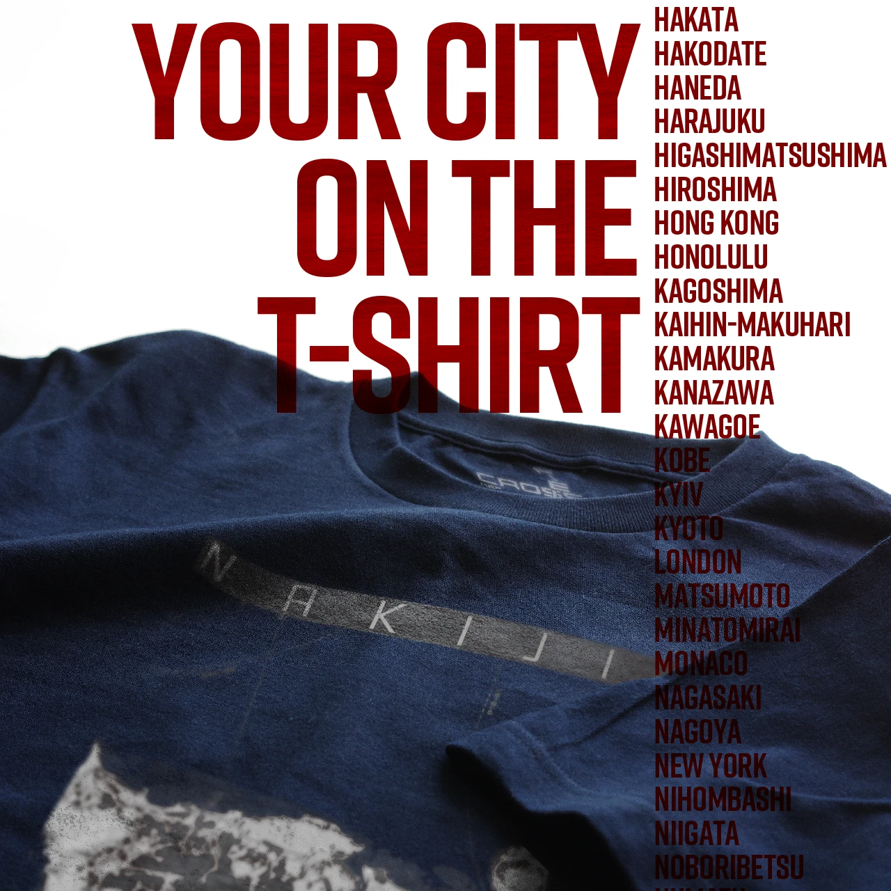 Your City on the T-shirt