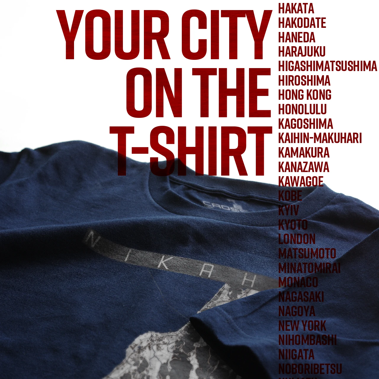 Your City on the T-shirt