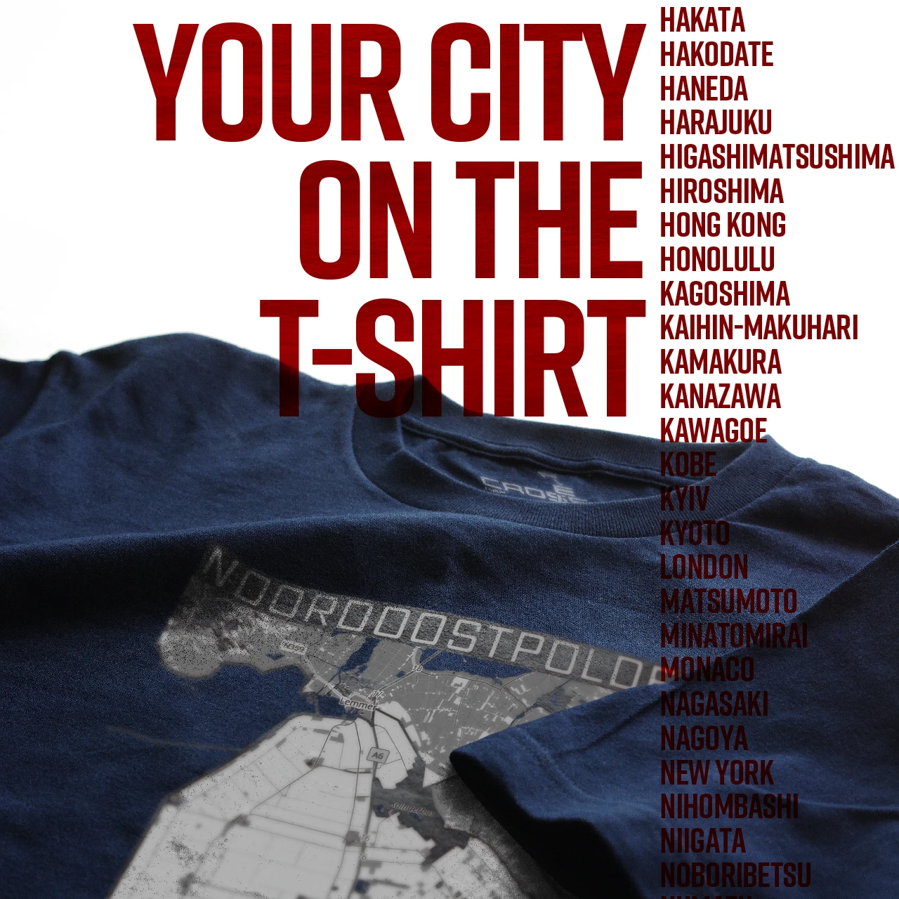 Your City on the T-shirt