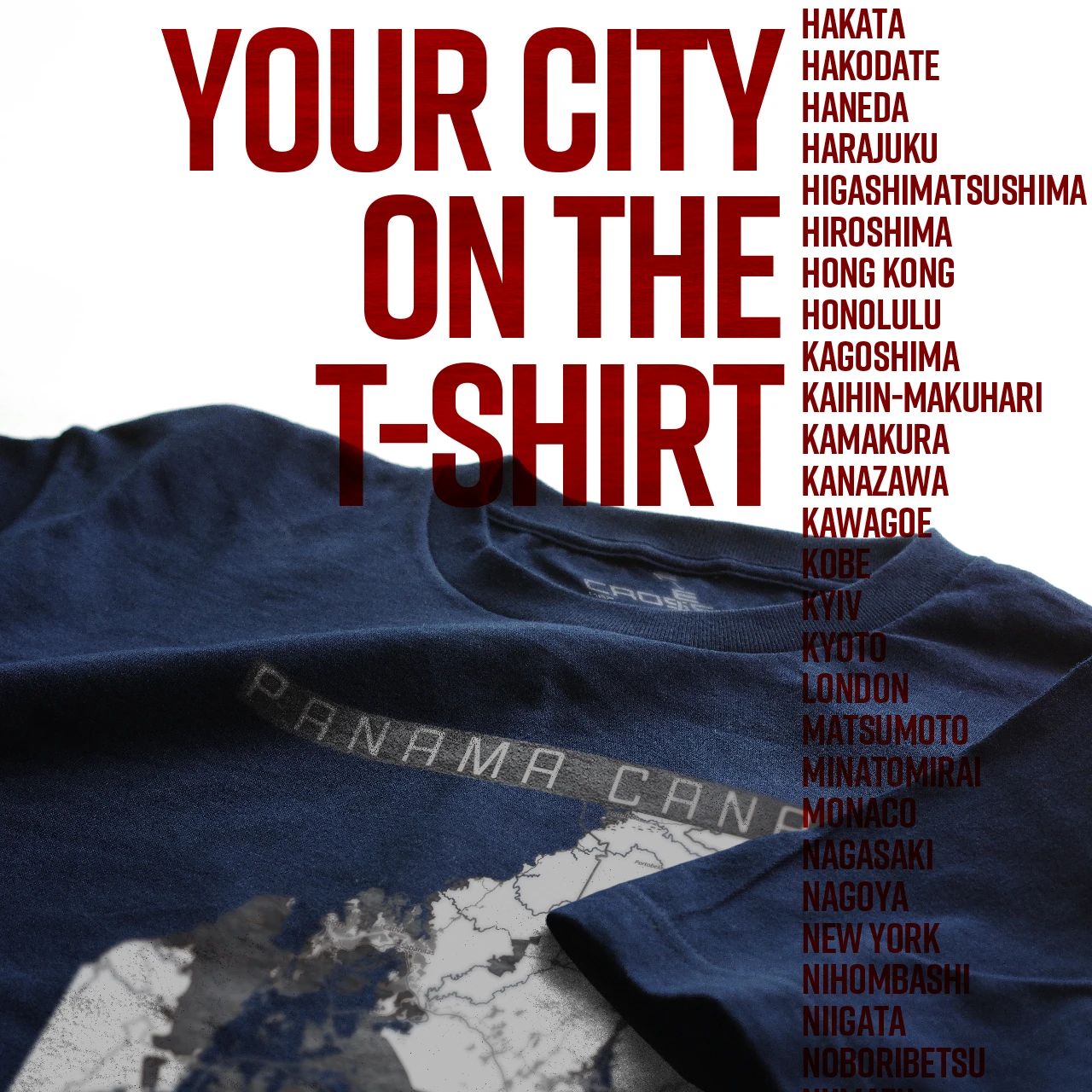 Your City on the T-shirt