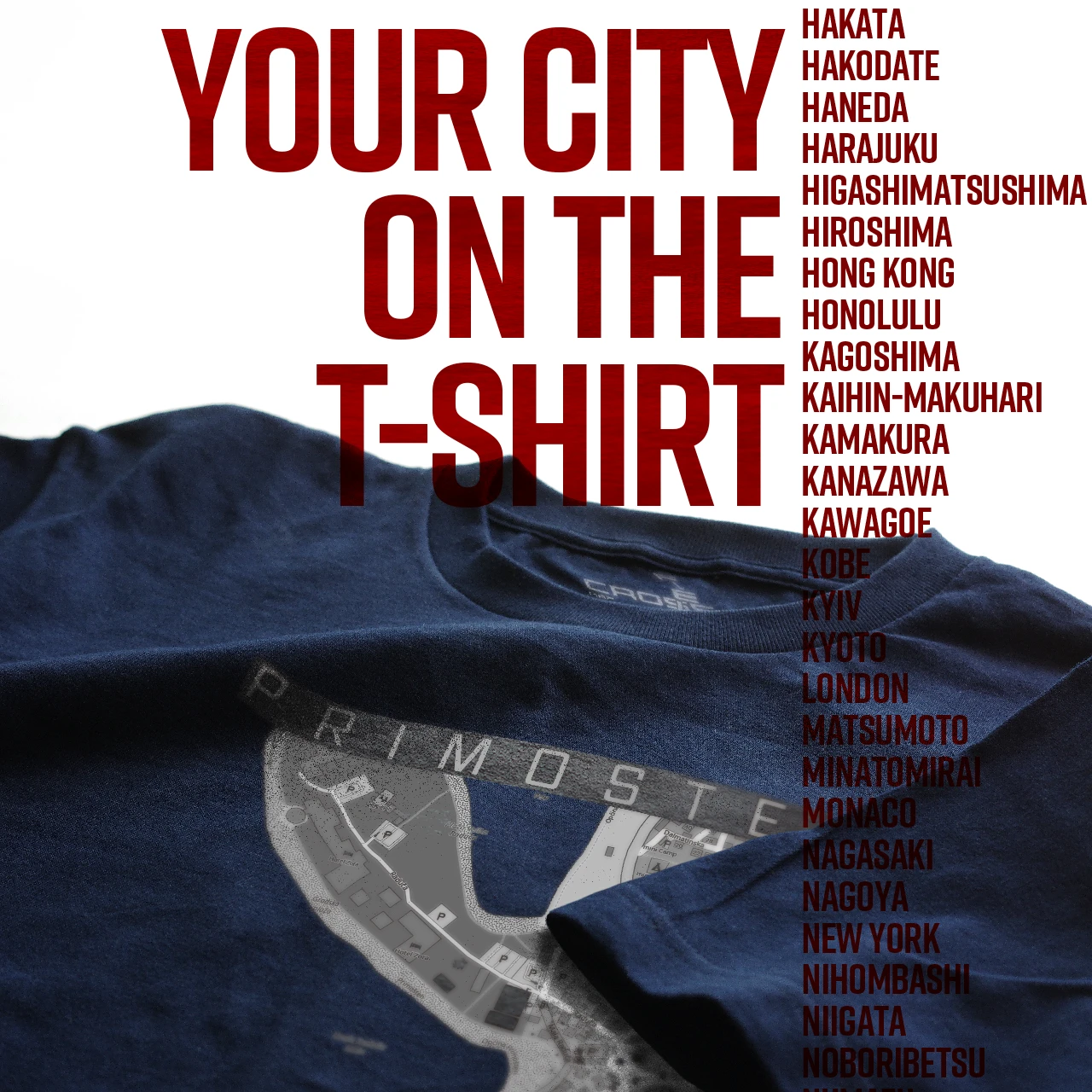 Your City on the T-shirt