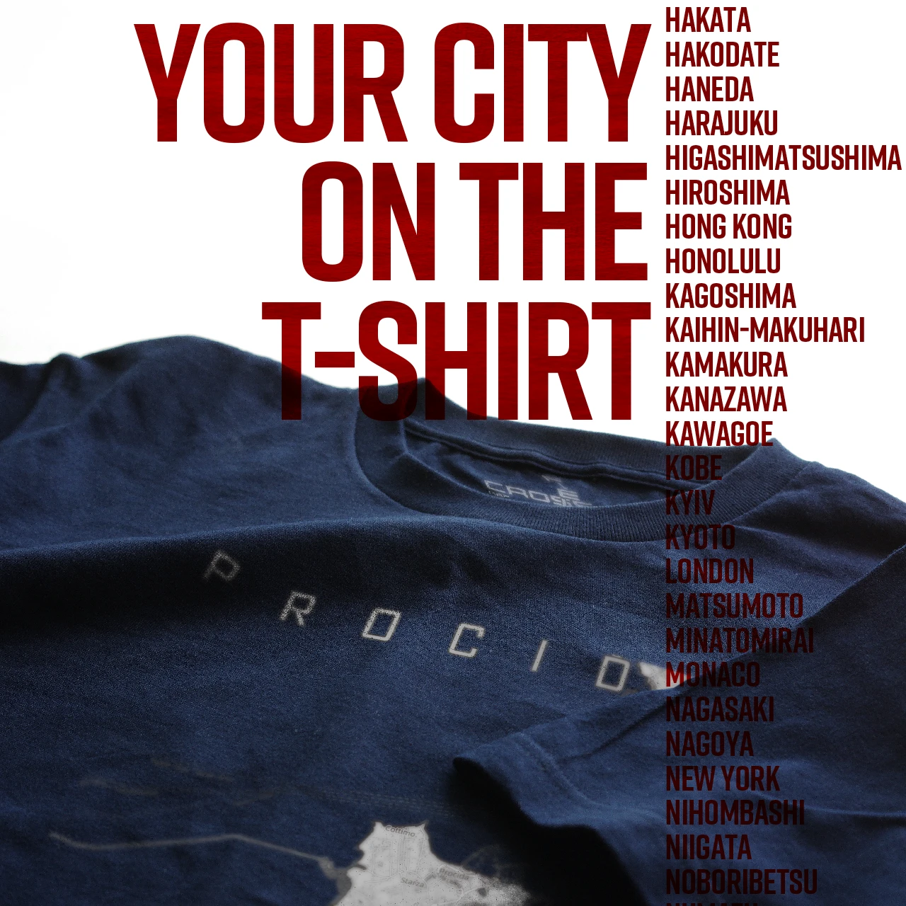 Your City on the T-shirt