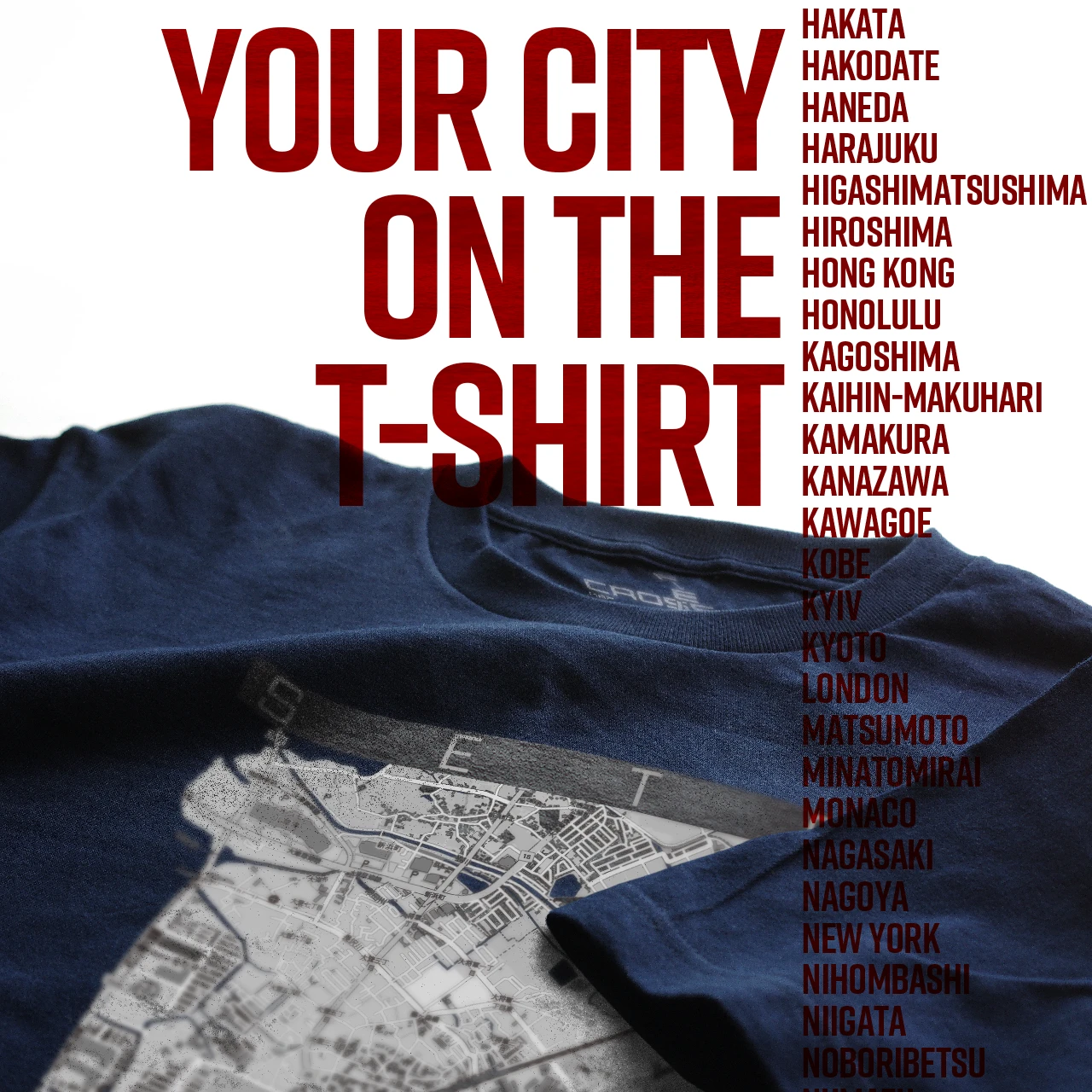 Your City on the T-shirt