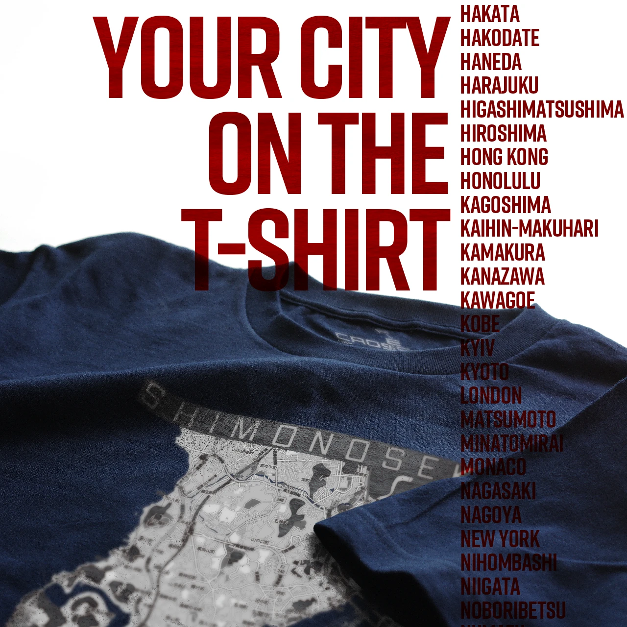 Your City on the T-shirt