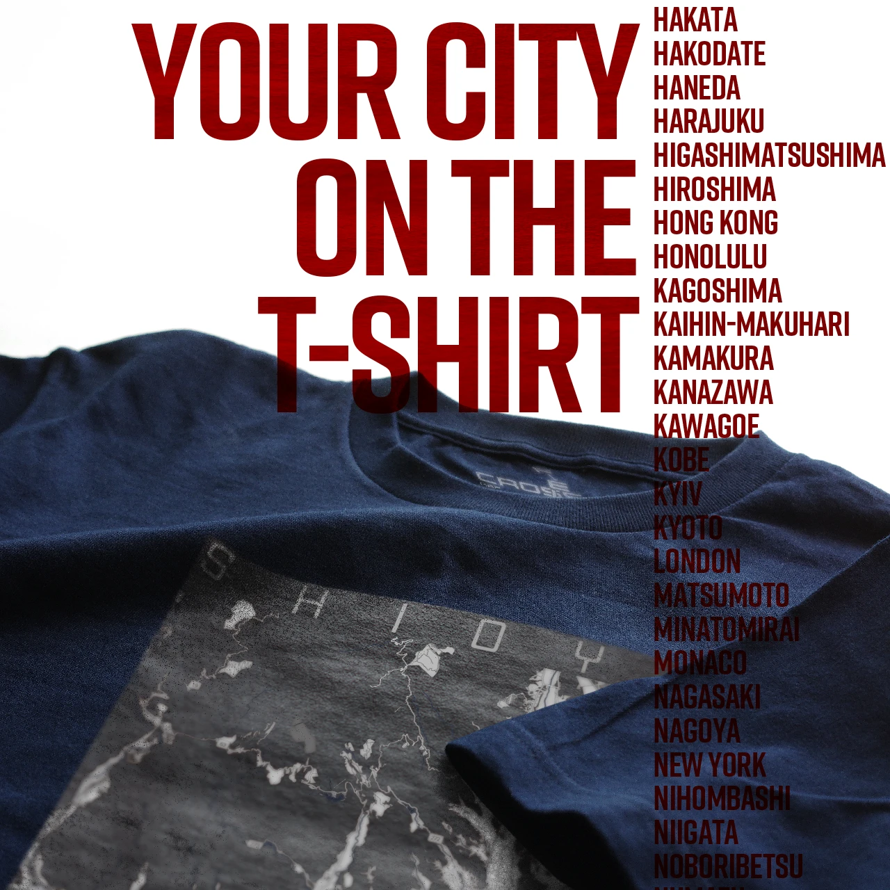 Your City on the T-shirt