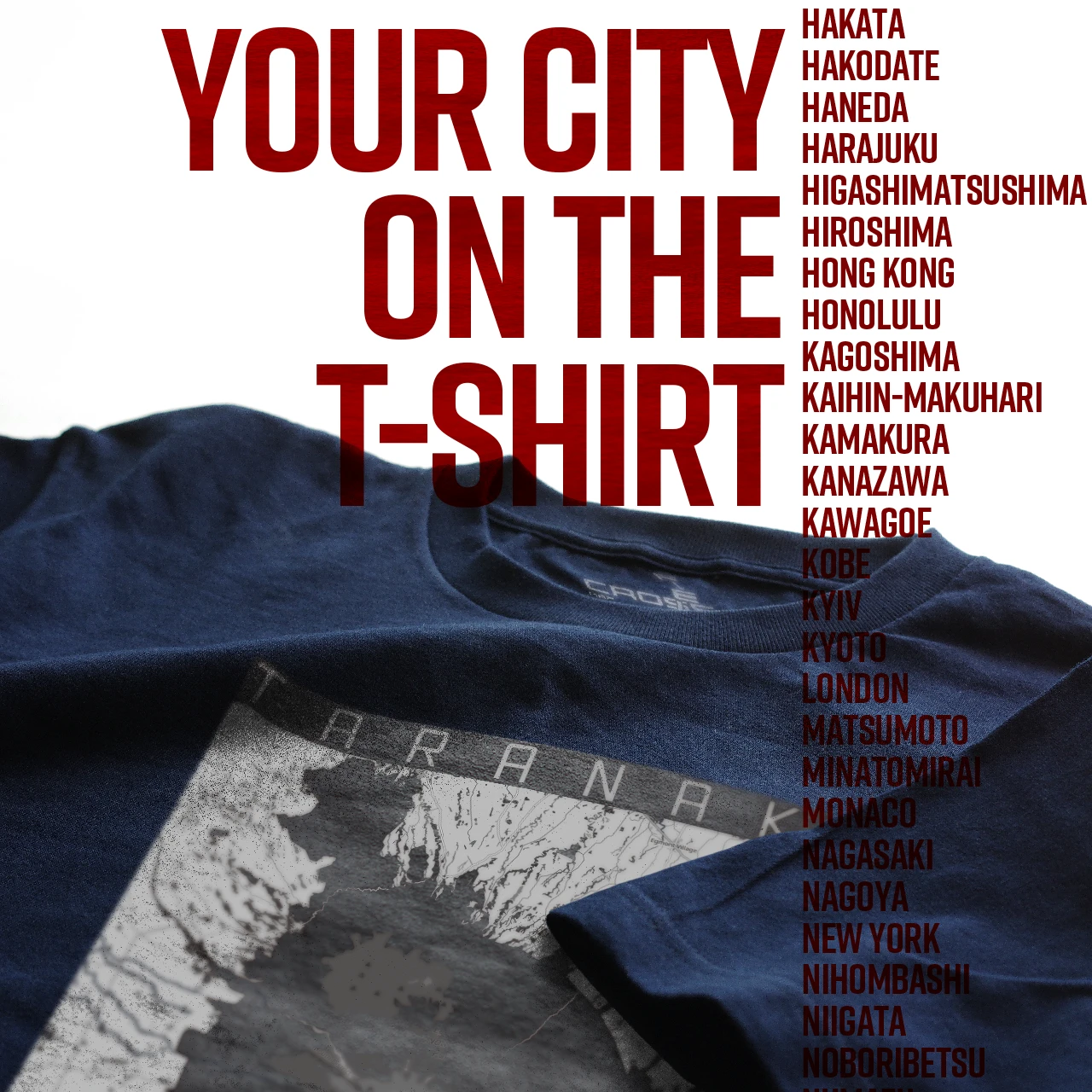 Your City on the T-shirt