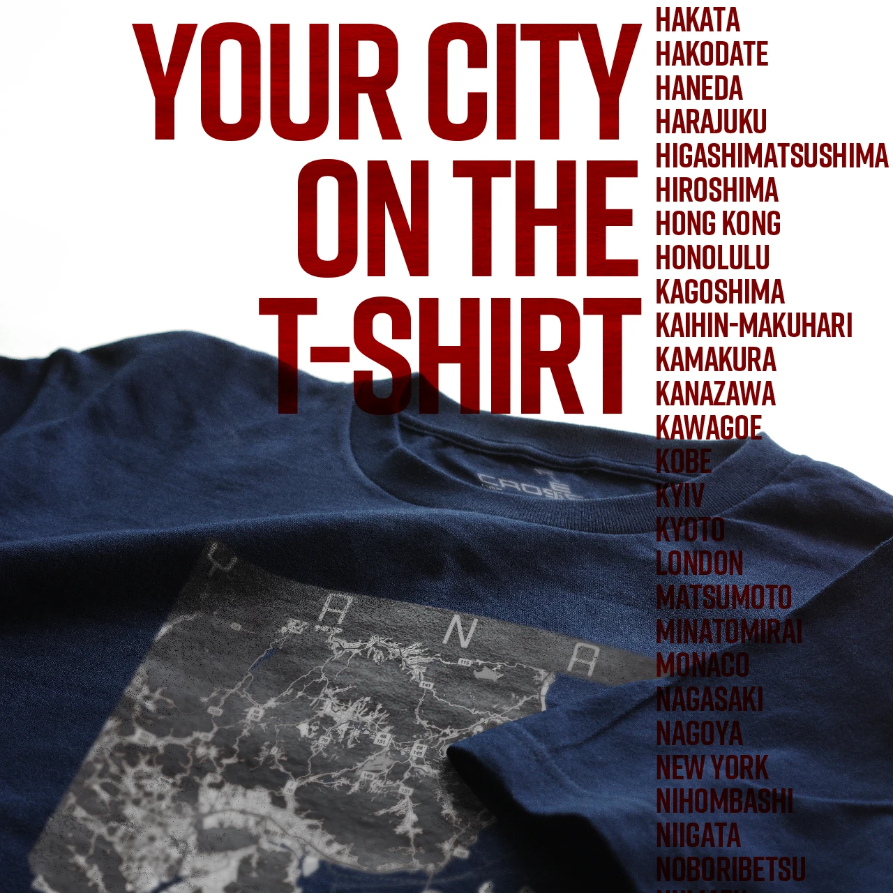 Your City on the T-shirt