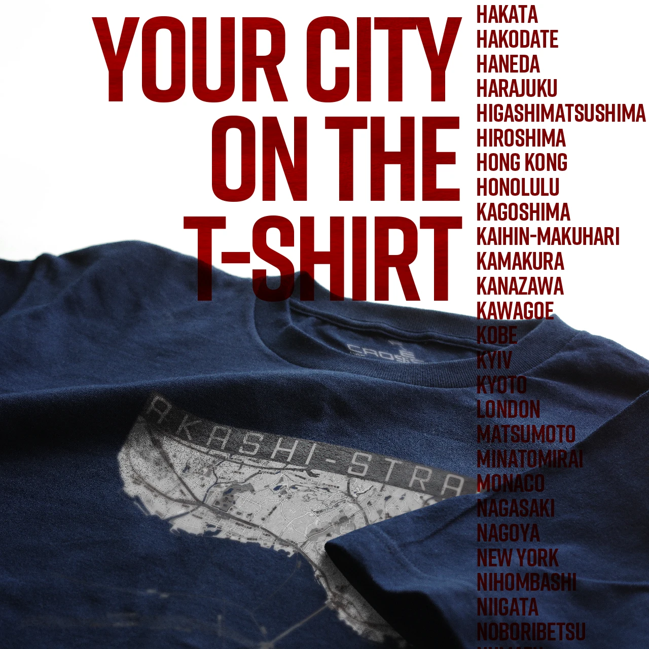 Your City on the T-shirt