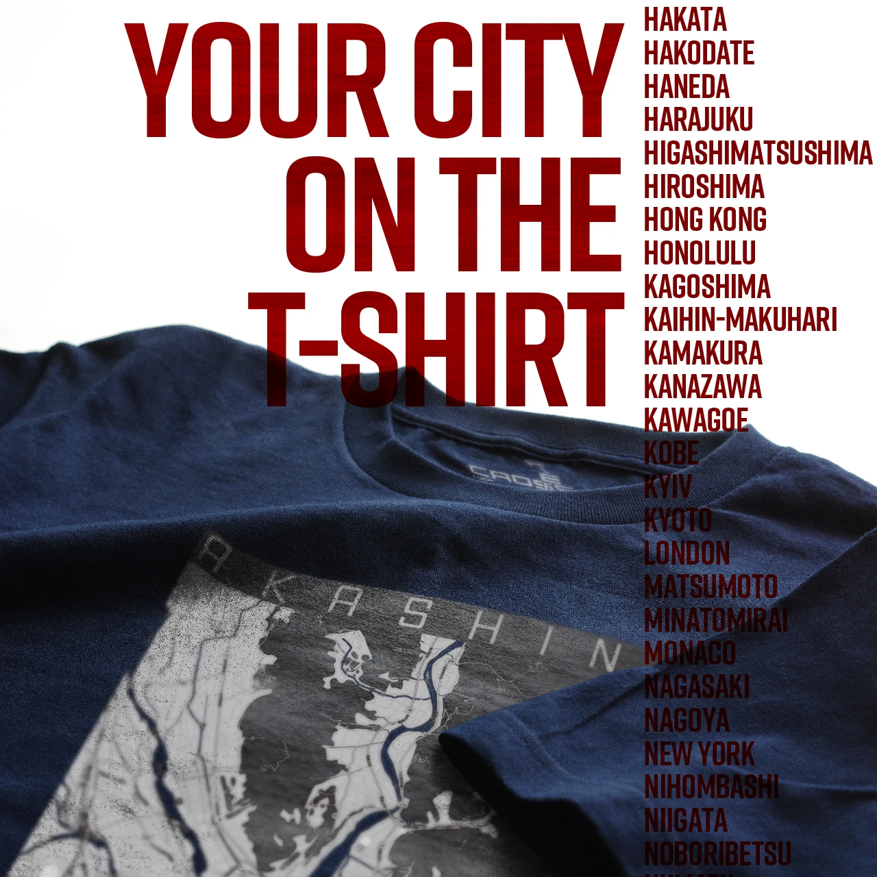 Your City on the T-shirt