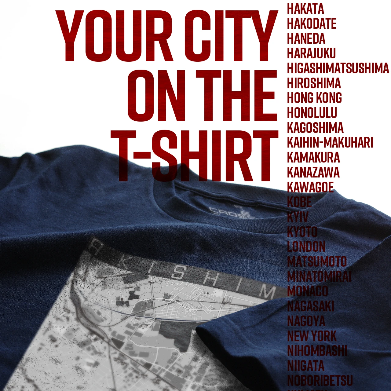 Your City on the T-shirt