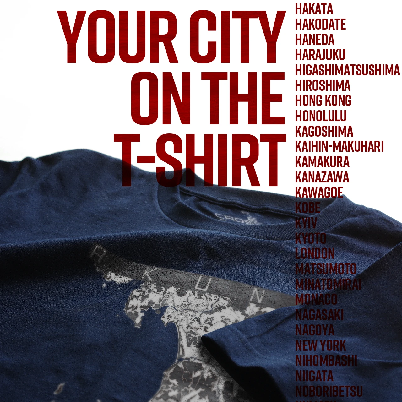 Your City on the T-shirt