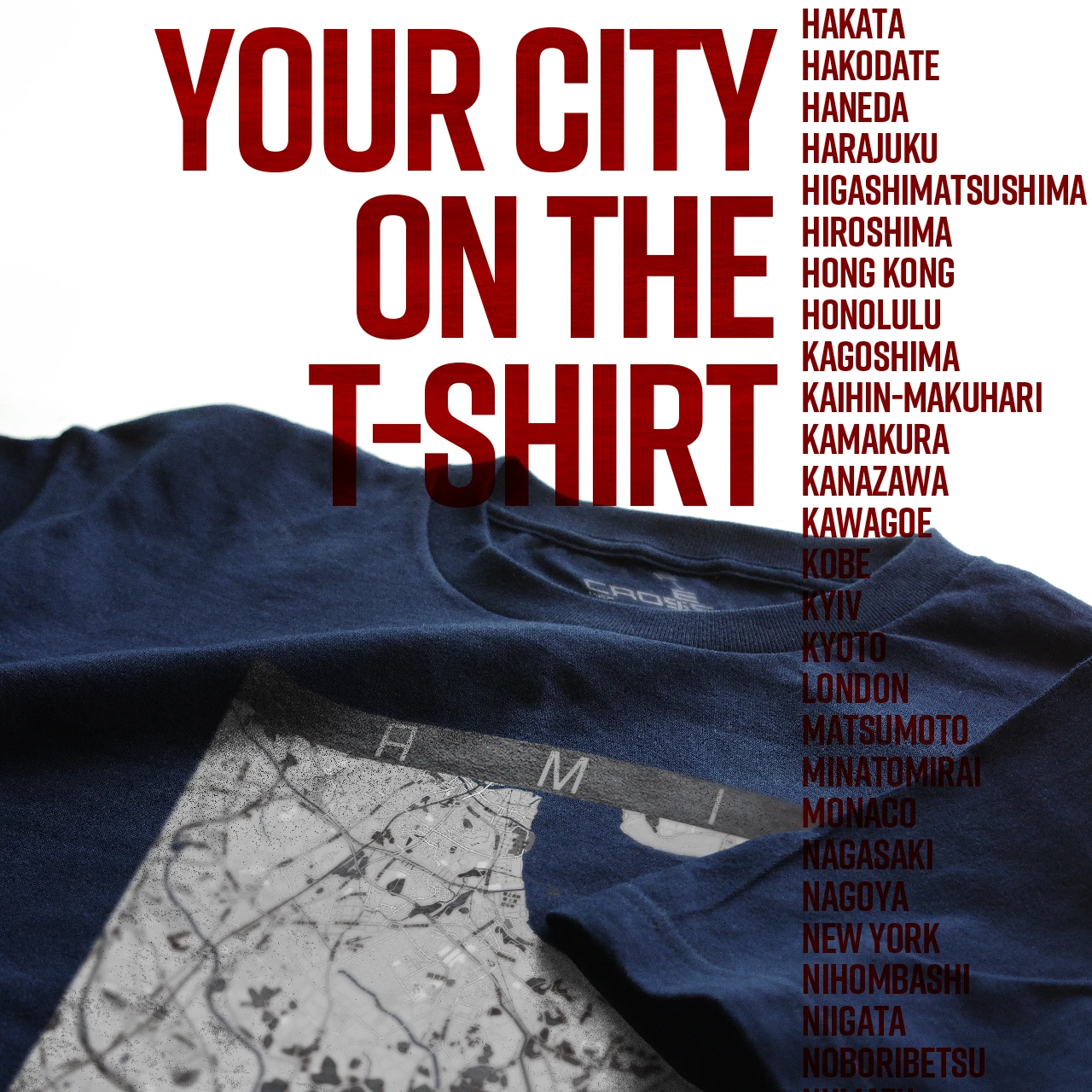 Your City on the T-shirt