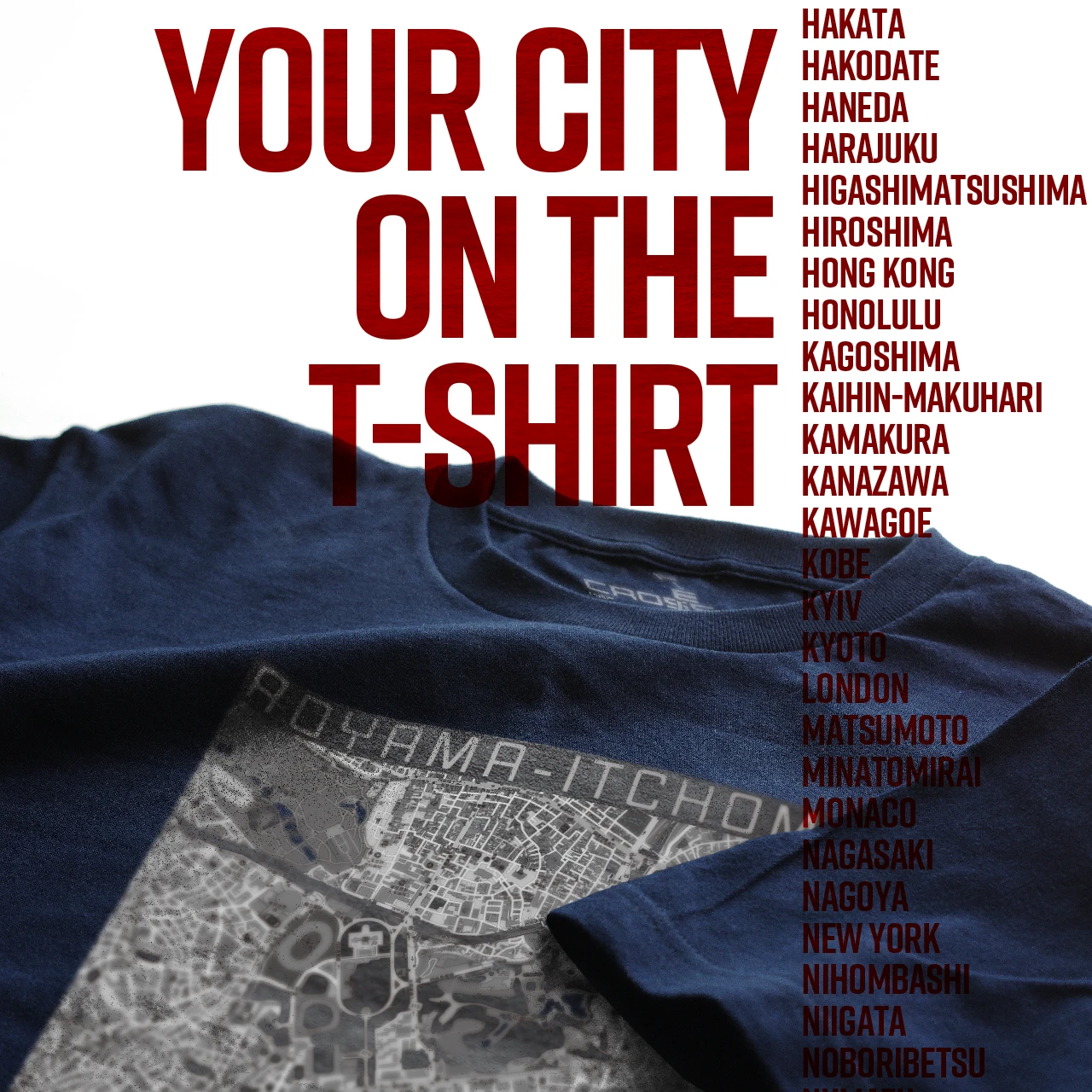 Your City on the T-shirt