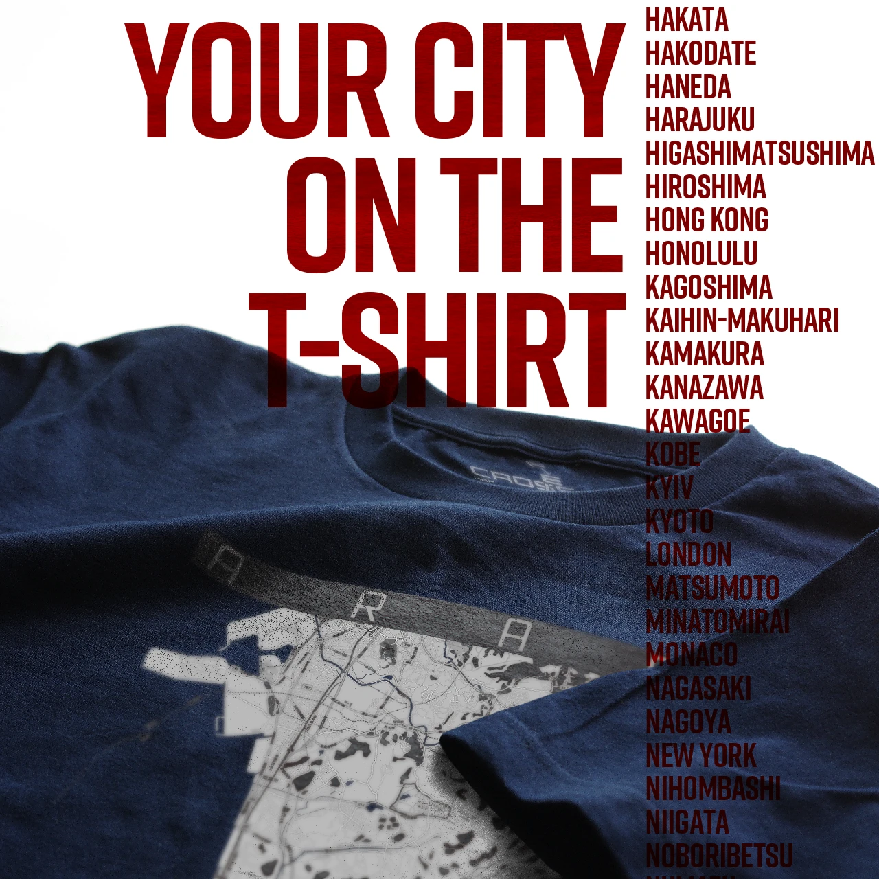 Your City on the T-shirt