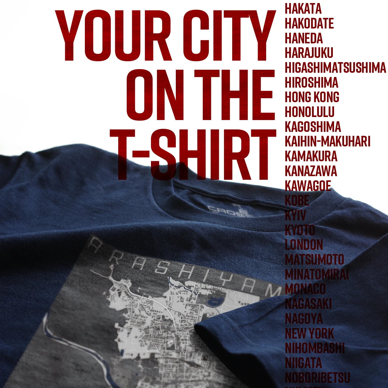 Your City on the T-shirt