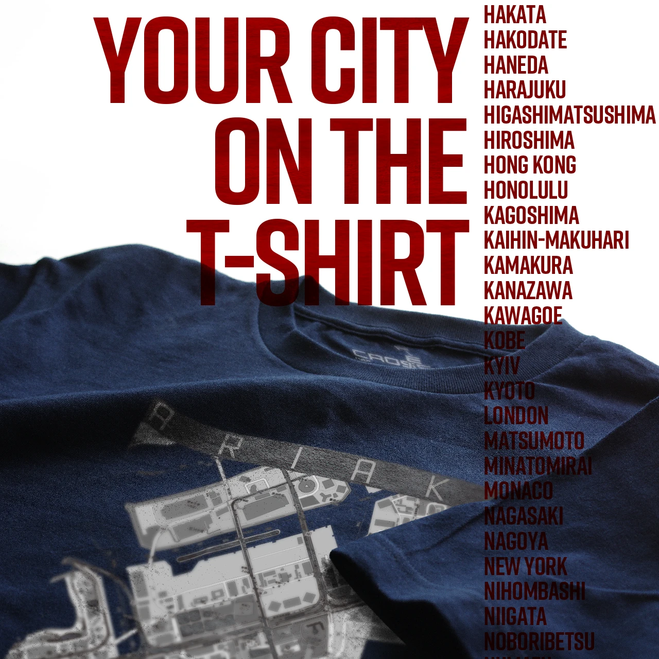 Your City on the T-shirt