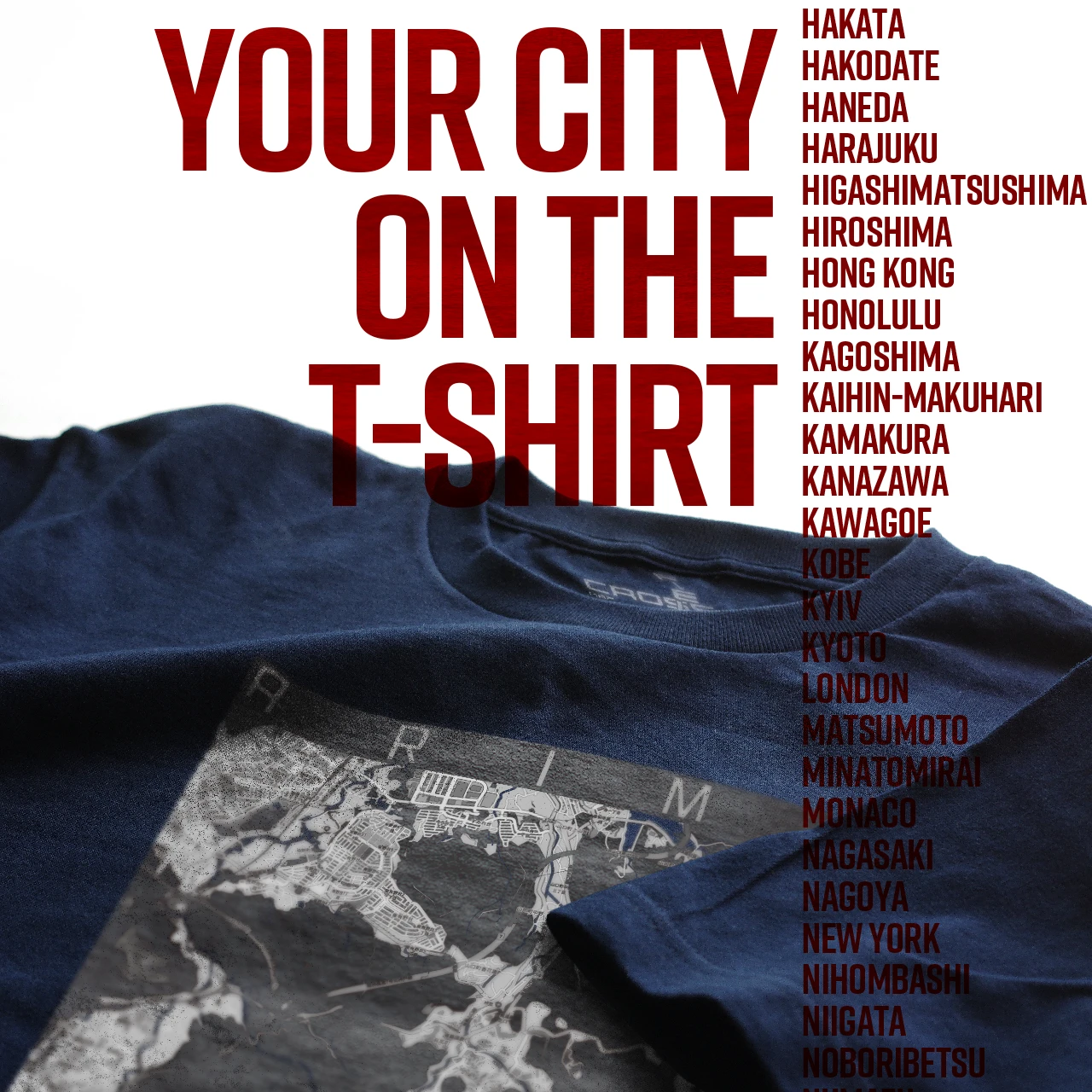 Your City on the T-shirt