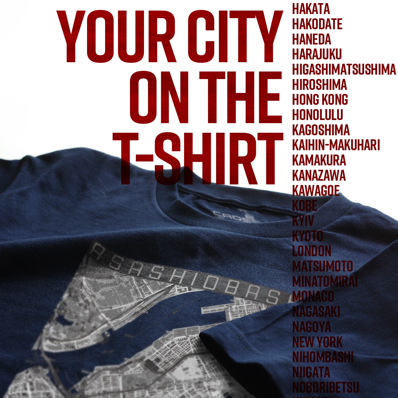 Your City on the T-shirt