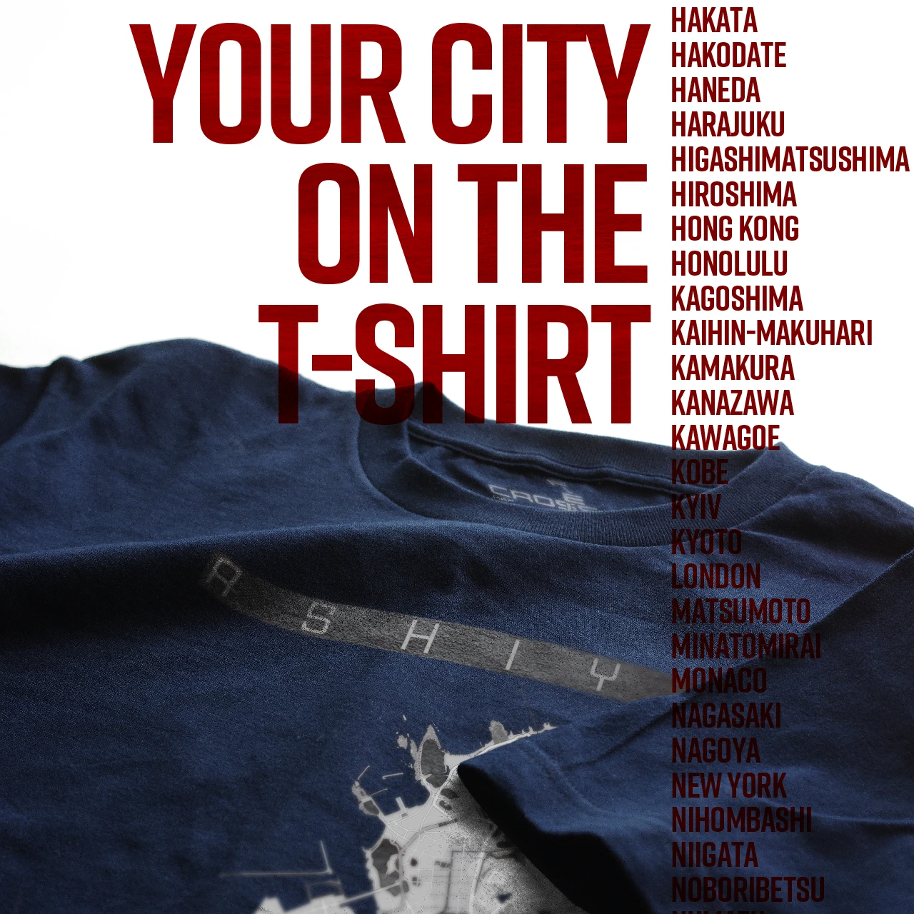 Your City on the T-shirt