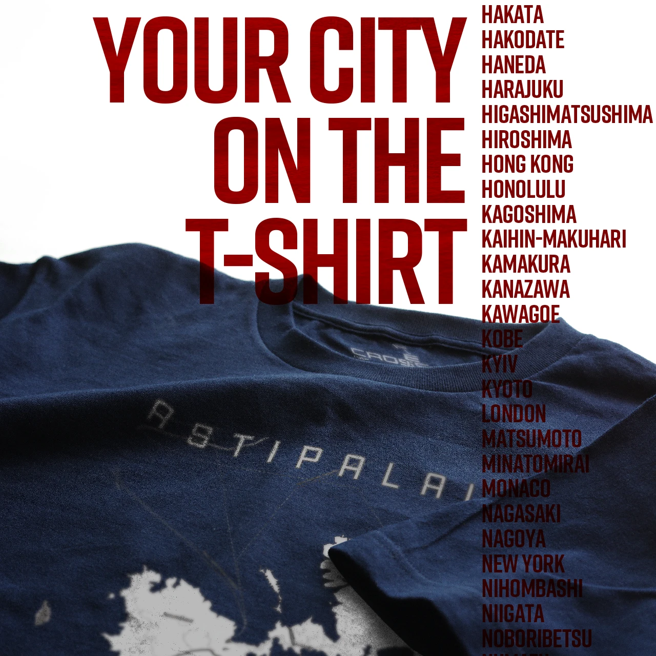 Your City on the T-shirt