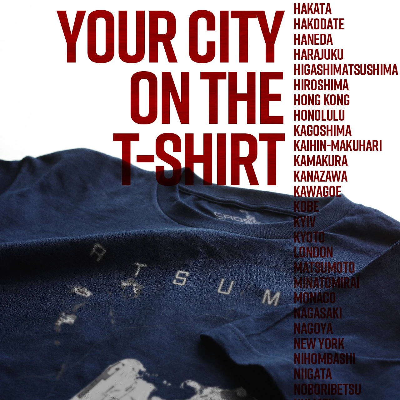 Your City on the T-shirt