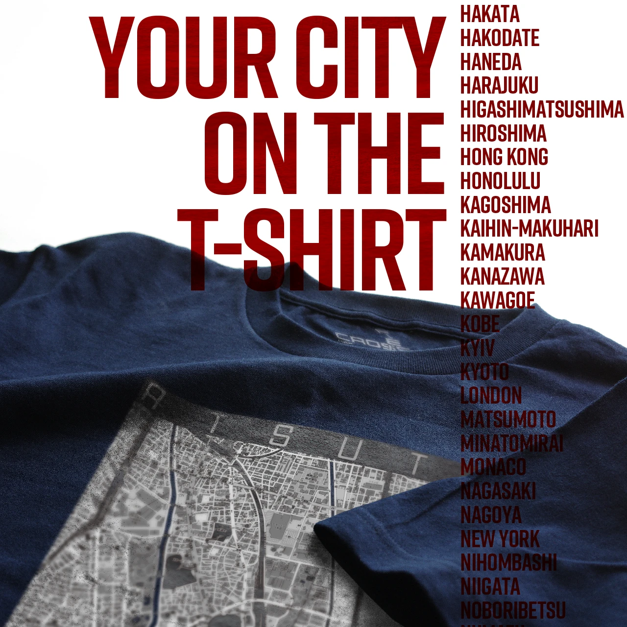 Your City on the T-shirt