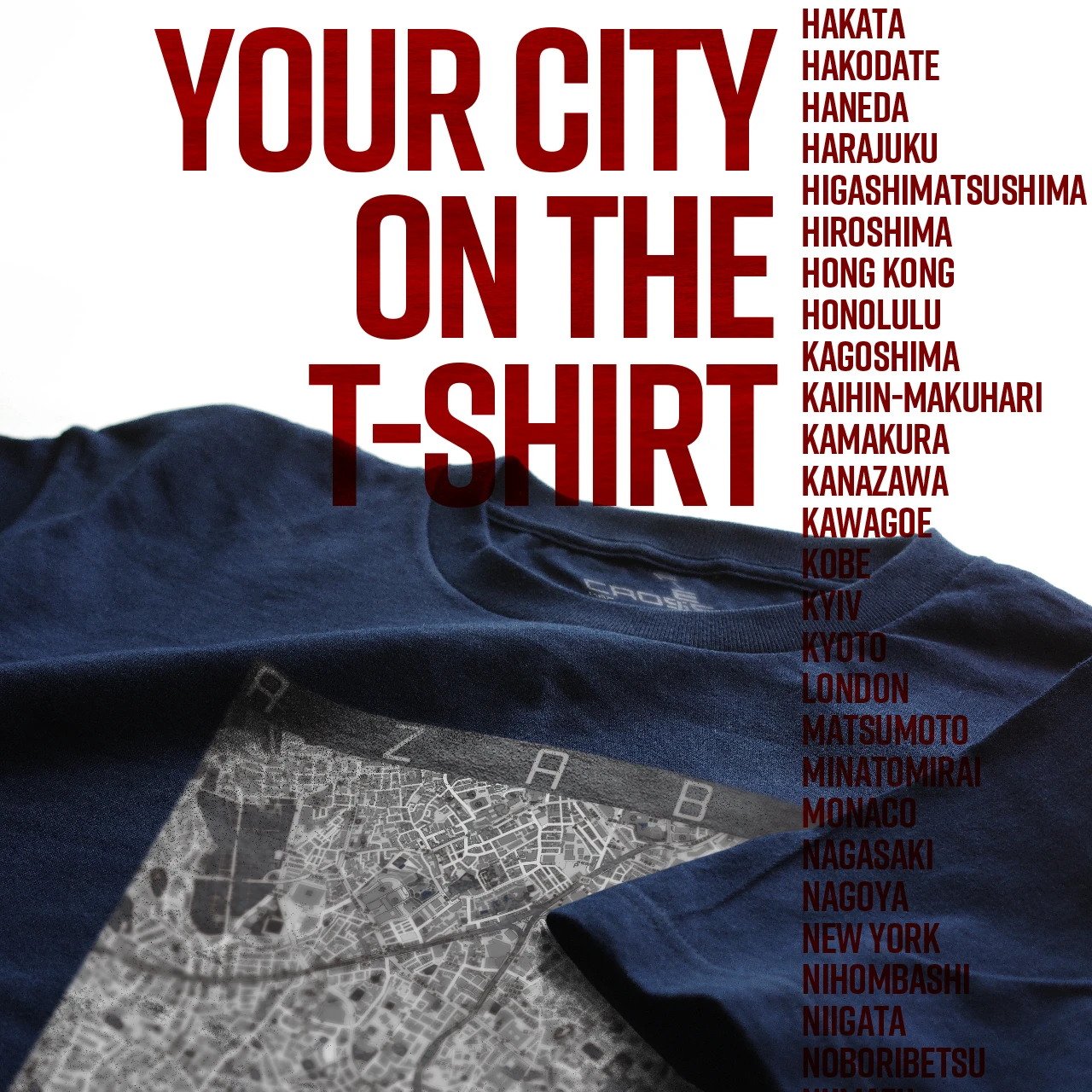 Your City on the T-shirt