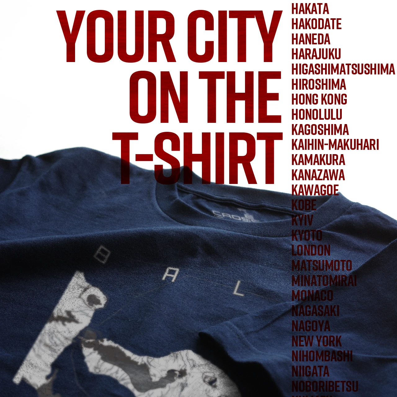 Your City on the T-shirt