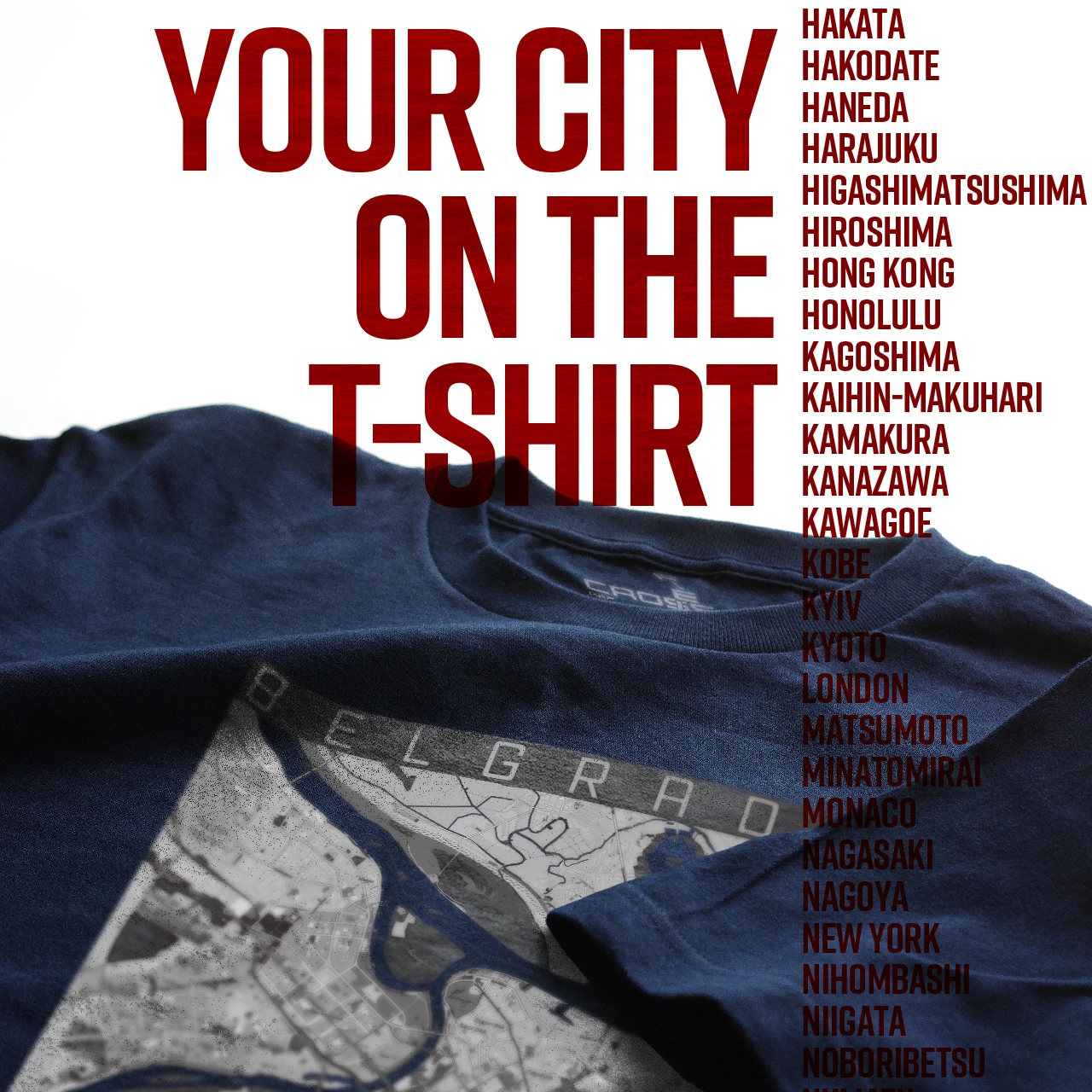 Your City on the T-shirt