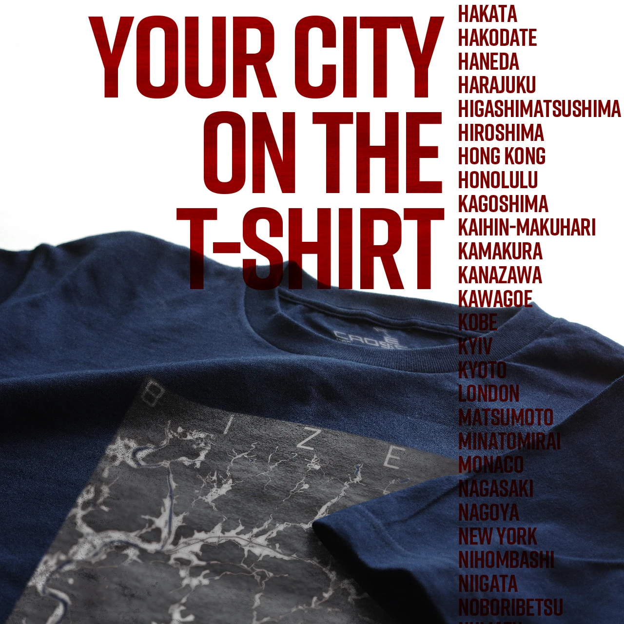 Your City on the T-shirt