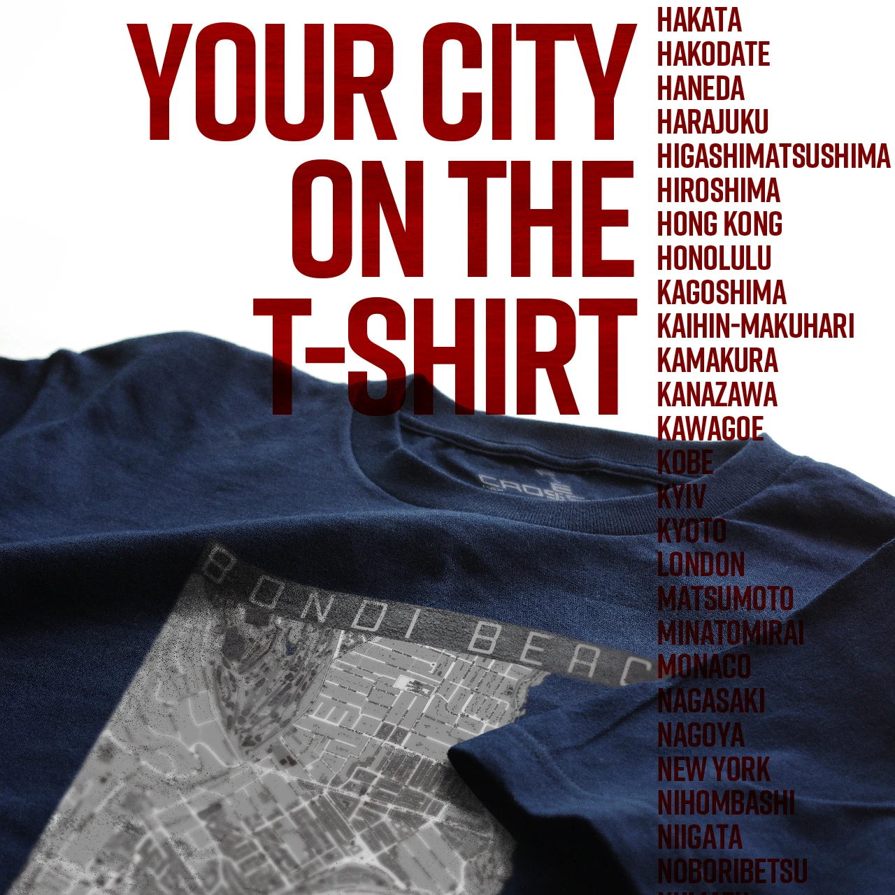 Your City on the T-shirt