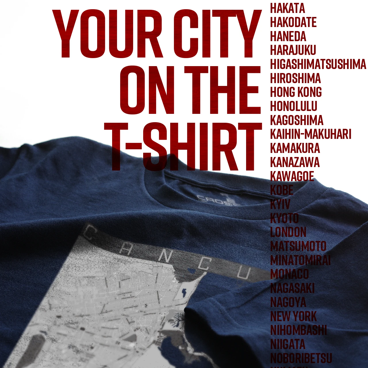 Your City on the T-shirt