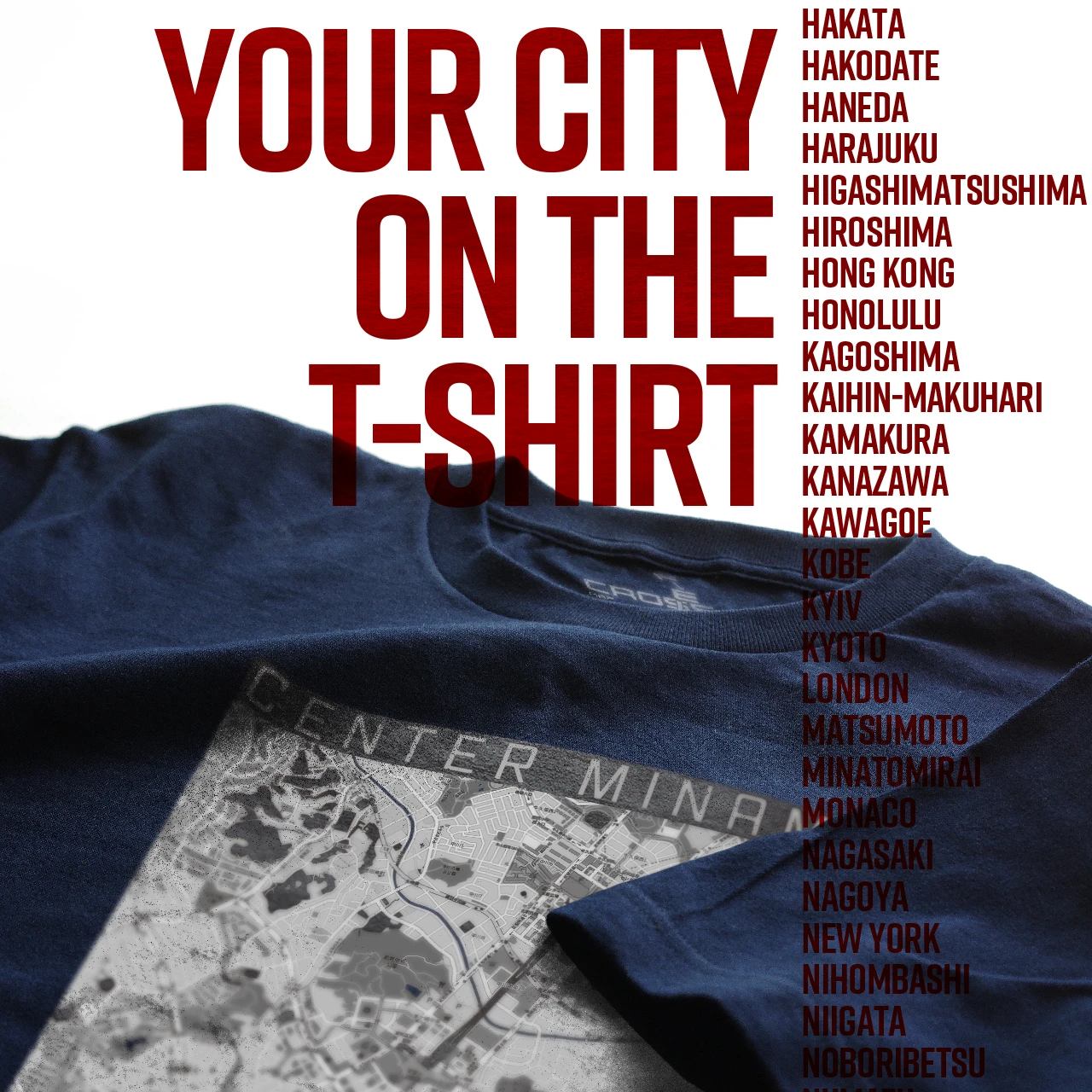 Your City on the T-shirt