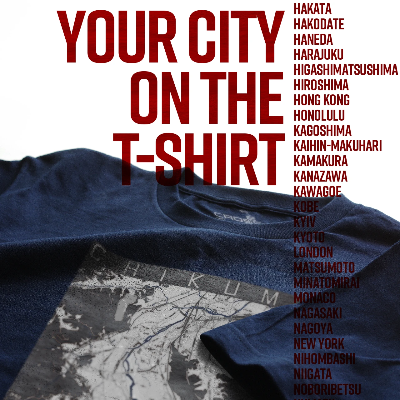 Your City on the T-shirt