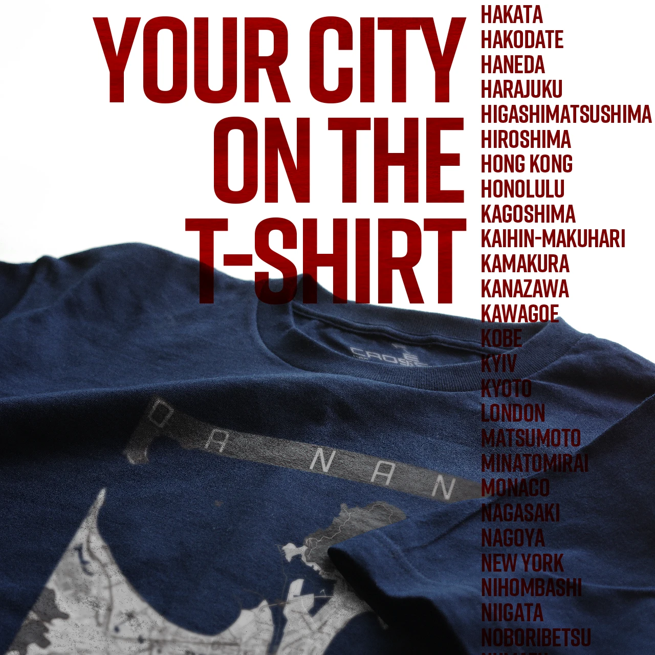 Your City on the T-shirt