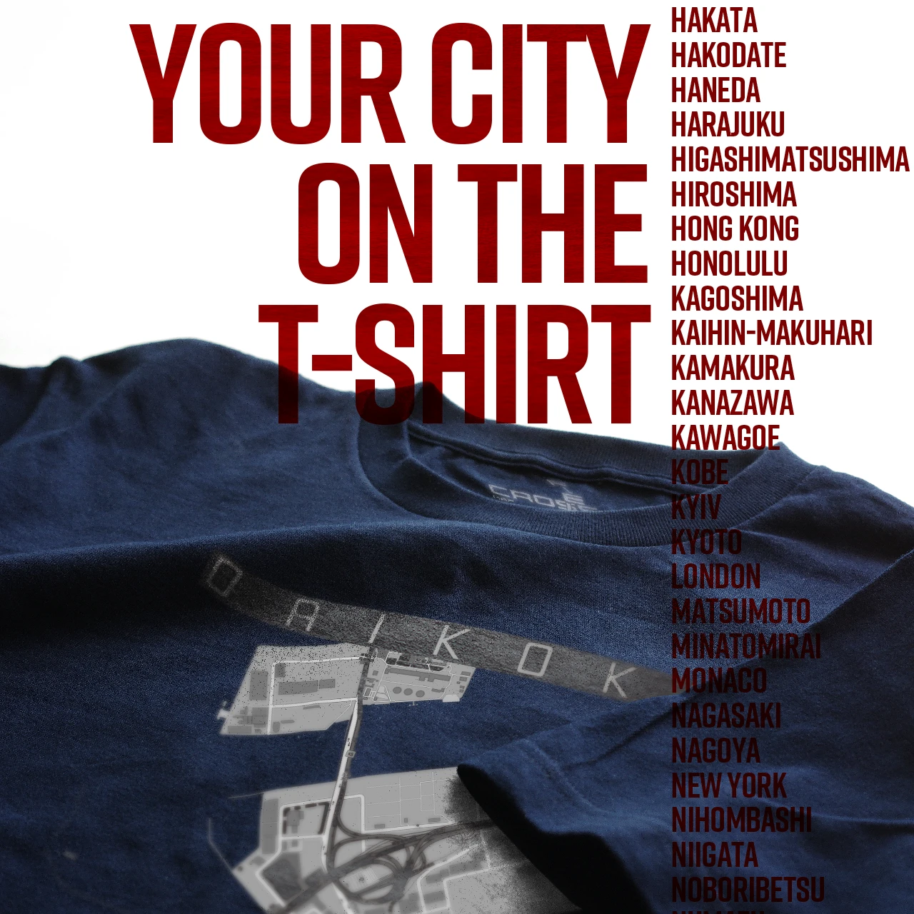 Your City on the T-shirt