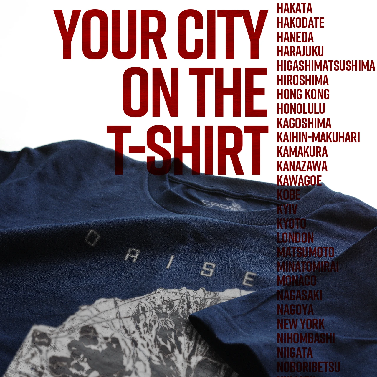 Your City on the T-shirt