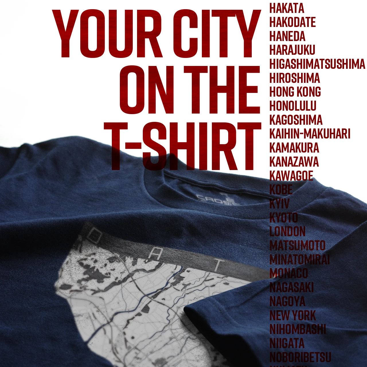 Your City on the T-shirt